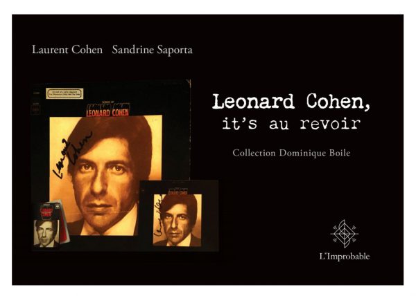 catalogue leonard cohen it's au revoir